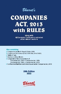  Buy COMPANIES ACT, 2013 with RULES (Pkt edn.)